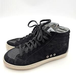 P448 Skate Lace-Up Sneaker Shoes Round Toe Women's Black Size US6.5 EU37